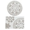 Medallion Pattern Tufted Cotton Indoor Bath Rug, Boho Style Multi-Shape Bath Rug for Year Round Use - 2 of 4