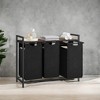 Laundry Hamper, Laundry Basket, Laundry Sorter with 3 Pull-Out and Removable Bags, Shelf, Metal Frame, 3 x 10 Gallons - 2 of 4