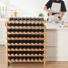 VEVOR 72 Bottle Upgrade Modular Wine Rack, Continuously Store Pinot Bottles, 8-Tier Bamboo Wood Storage Rack, Floor Freestanding Wines Holder Display - 2 of 4