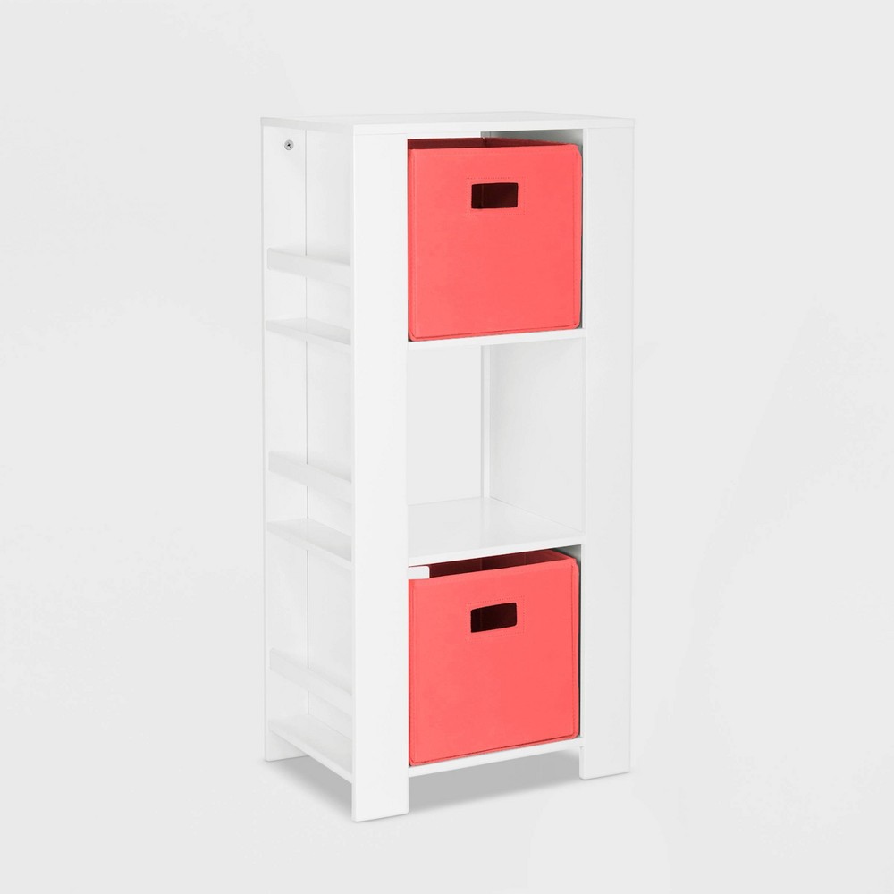 Photos - Wall Shelf Kids' Book Nook Collection Cubby Storage Tower and Bookshelves with 2 Bins