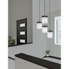 Toltec Lighting Nouvelle 4 - Light Pendant in  Espresso with 4" Square White Muslin Shade - 4 of 4
