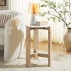 Pisa Marble Side Table - ACC3733A - White/Natural - Safavieh - 2 of 4