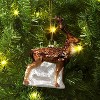 Christmas Brown Glass Reindeer Ornament - Wondershop™ - 2 of 3
