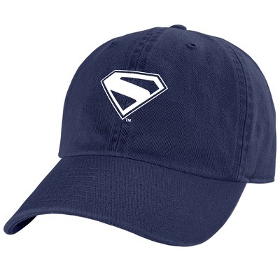 Superman 2025 New Logo White Dad Cap Royal