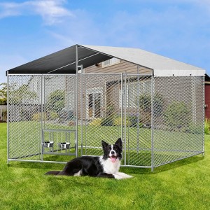 Outside Dog Kennel with Roof - 1 of 4