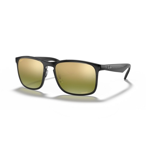 Ray-ban Rb4264 58mm Men's Square Sunglasses Polarized Green Mirror  Chromance Lens : Target