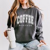 Simply Sage Market Women's Lightweight Garment Dyed Graphic Sweatshirt Coffee Weather - 2 of 4