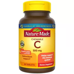 Nature Made Vitamin C 500mg Immune Support Chewable Supplements - Orange - 60ct