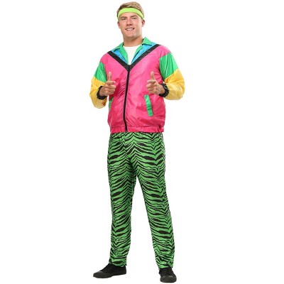 Halloweencostumes.com Medium Men 80s Jock Costume For Men, Yellow/pink ...