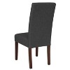 Emma and Oliver Mid-Century Parson's Chair and Finished Hardwood Frame for Kitchen, Dining Room & More - 3 of 4