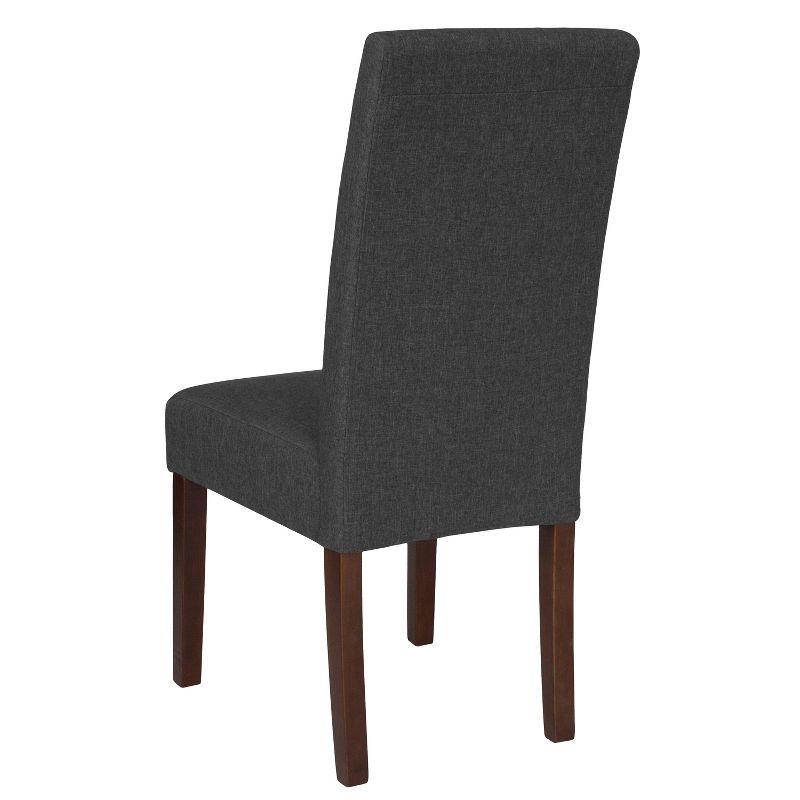 Merrick Lane Mid-Century Panel Back Parsons Accent Dining Chair - Set of 6, 5 of 10