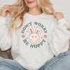 Simply Sage Market Women's Graphic Sweatshirt Be Hoppy Smiley Face - 2 of 3