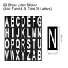 Unique Bargains Office Home Warehouse Self-Adhesive A to Z Mailbox Letters Stickers - 2 of 4