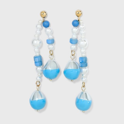 Drop Earrings with Pearl - A New Day™ - image 1 of 3