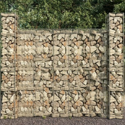 vidaXL Gabion Basket Galvanized Steel 39.4"x19.7"x39.4"