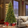 Resenkos 6-Foot Hinged Artificial Christmas Tree with Warm White LED Lights - - 4 of 4