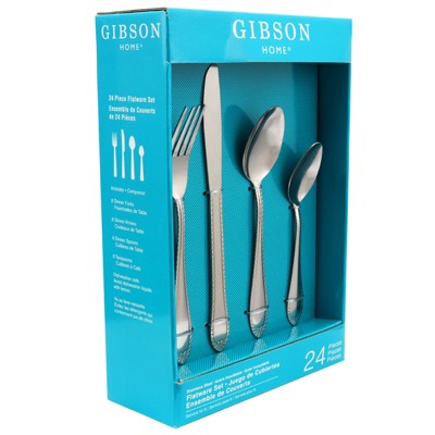 Gibson Home New Wilmington 24 Piece Flatware Set