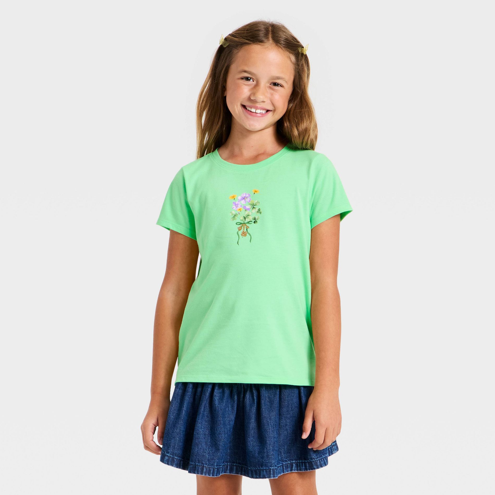 Girls' Short Sleeve St. Patrick's Day Graphic T-Shirt - Cat & Jack™