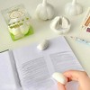 HTUTWOO 2-pcs Kawaii Lovely Garlic Rubber Eraser Lovely Garlic Shaped Funny Creative Eraser Funny Desk Decor Student Stationery & Back to School - 2 of 4