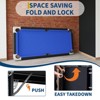 7ft Portable Billiard Table Set with Steel Frame for Adults - Includes Balls, 2 Cues, Chalks, Brush, Folding Pooltable for Home - 4 of 4