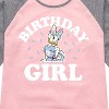 Girls' - Disney - Birthday Girl Daisy Shirt Tail Raglan Graphic T-shirt - 2 of 4