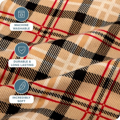 Queen Red Lodge Plaid Cotton Flannel Sheet Set