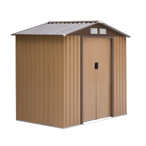 Gsluuk Outsunny 7' x 4' Outdoor Storage Shed, Garden Tool House with Foundation - 1 of 1