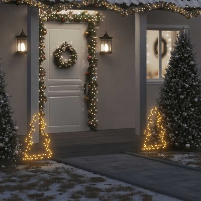 vidaXL Christmas Light Decoration with Spikes Tree 80 LEDs 23.6 in.