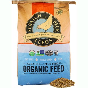 Scratch and Peck Feeds Cluckin Good Organic 3 Grain Scratch Chickens and Ducks Feed - 40 lbs - 1 of 1