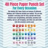 Every Occasion Year Round Scrapbook Paper Punchers-40 Unique Designs for Christmas-Easter, St. Patricks Day, Easter, DIY Craft Kit & Accessory - 2 of 3