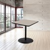 Hampden Furnishings 36" Bennet Collection Square Dining Table Black/Gray Nebula - 3 of 4