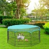 BestMassage Chicken Coop Outdoor Pet Playpen Chicken Run Rabbit Cage with Weatherproof Cover - 2 of 4