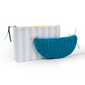 2pk Fabric Zip Pouches Teal - Bullseye's Playground™ - 1 of 3