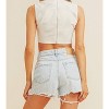 Women's Game Changer Mock Neck Crop Top - Cloud Ten - 2 of 3