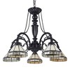 Chloe Lighting Belle Tiffany-Style 5 Light Mission Large Chandelier 27" Wide - 2 of 4