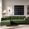 Poly & Bark Napa Fabric Left Sectional Sofa Distressed Green Velvet - 4 of 4