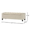 CAVINAS Rectangular Pull-Open Top Ottoman Bench with Storage,Button Tufted Wooden Ottoman for Living Room,Bedroom - 4 of 4