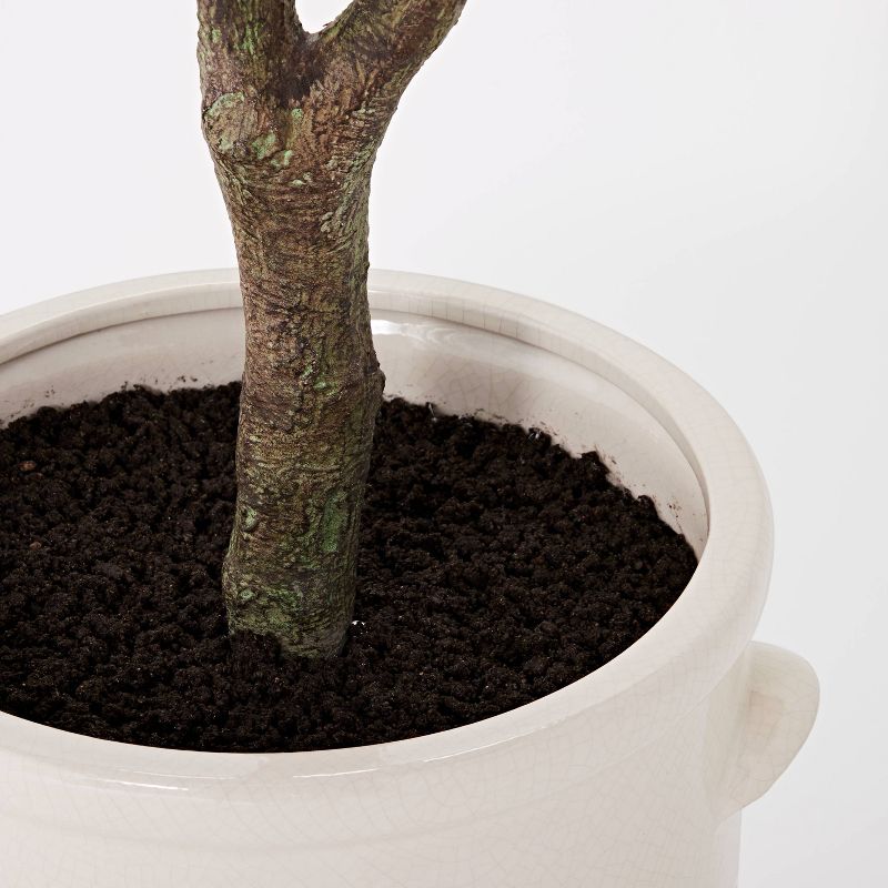 76.5&#34;x 30&#34; Artificial Olive Tree in Ceramic Pot - Threshold&#8482; designed with Studio McGee, 4 of 11