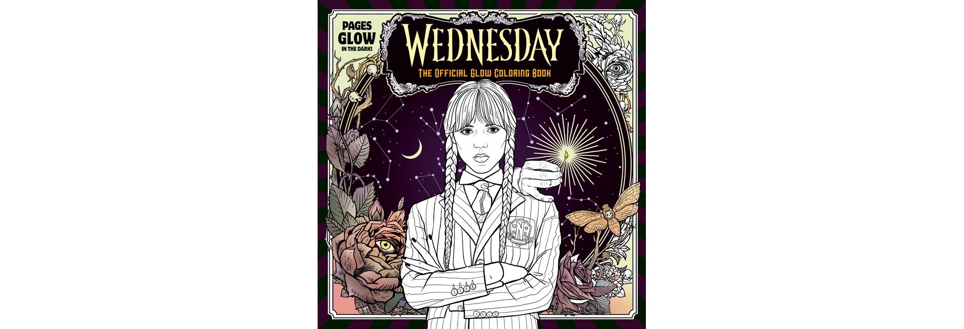 Wednesday Official Glow Coloring Book - by  Random House (Paperback)