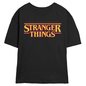 Juniors Stranger Things Radio The Squawk WSQK T Shirt - 1 of 4