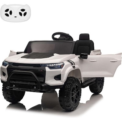 24V 2-Seater Kids Ride On Truck, Electric Car Toy with Remote, LED Lights, MP3, Back Storage & Soft Start