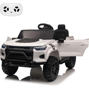 24V 2-Seater Kids Ride On Truck, Electric Car Toy with Remote, LED Lights, MP3, Back Storage & Soft Start - 1 of 4