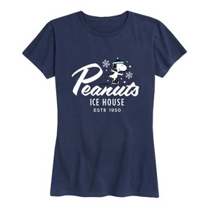Women's - Peanuts - Athletic Snoopy Short Sleeve Graphic T-Shirt - 1 of 4