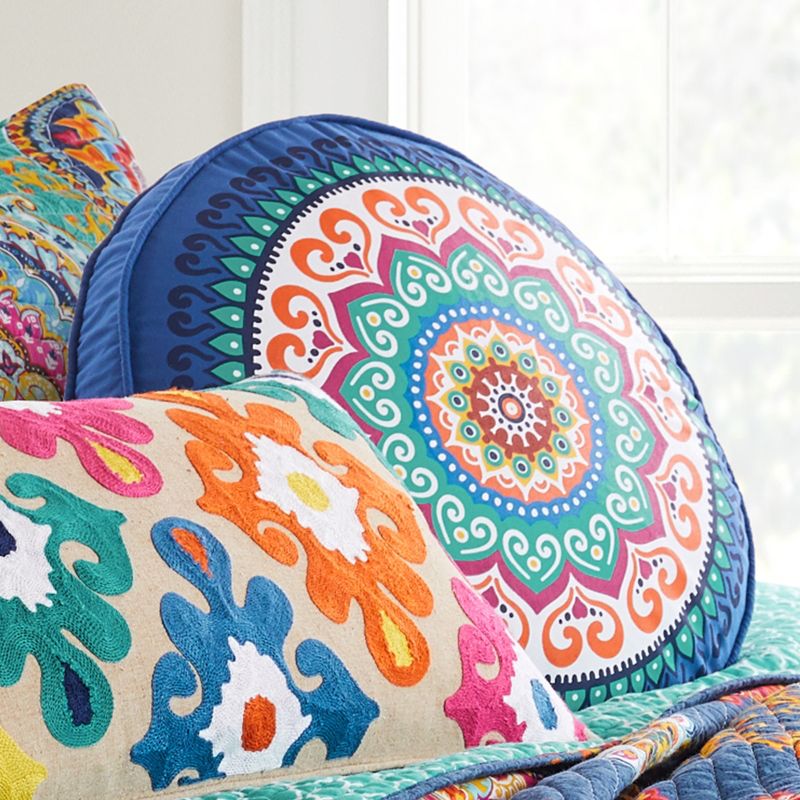 Fantasia Blue Decorative Pillow  - Levtex Home, 2 of 4