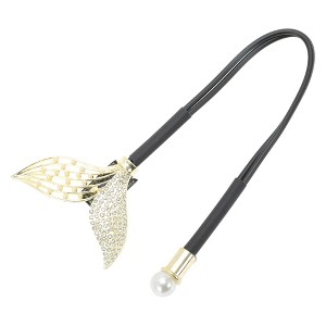 Unique Bargains Fish Tail Hair Clips Silver Tone White 1 Pc - 1 of 4
