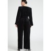ELOQUII Women's Plus Size Velvet Wide Leg Jumpsuit - 3 of 4