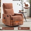 KWPZQEB Swivel Recliner Chair for Adults, Home Theater Seating with Massage and Heat, Chenille Fabric Recliners Sofa Chair for Living Room - 3 of 4