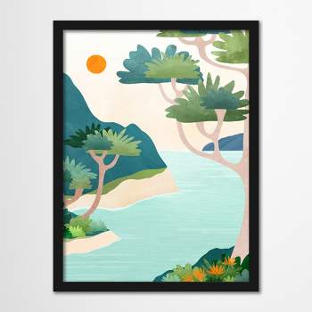 Americanflat Botanical Landscape Wall Art Room Decor - A Perfect Moment by Modern Tropical