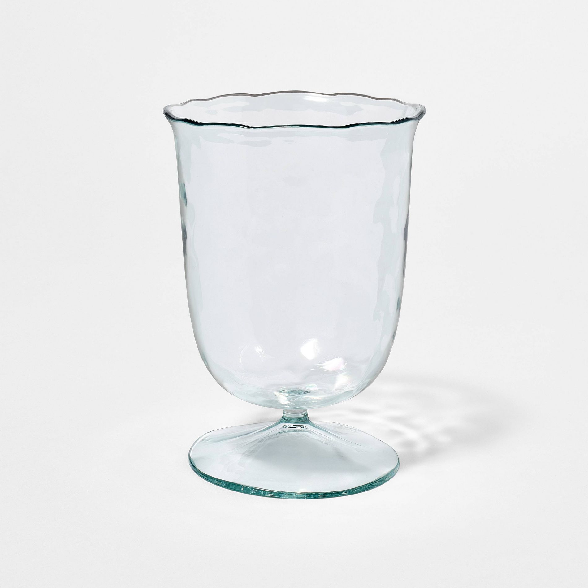 12 fl oz Acrylic Ruffled Footed Goblet Clear - Threshold™ designed with Studio McGee