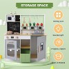 Wooden Kids Kitchen Playset with Toy Storage & Cookware, Ages 3+ - 4 of 4